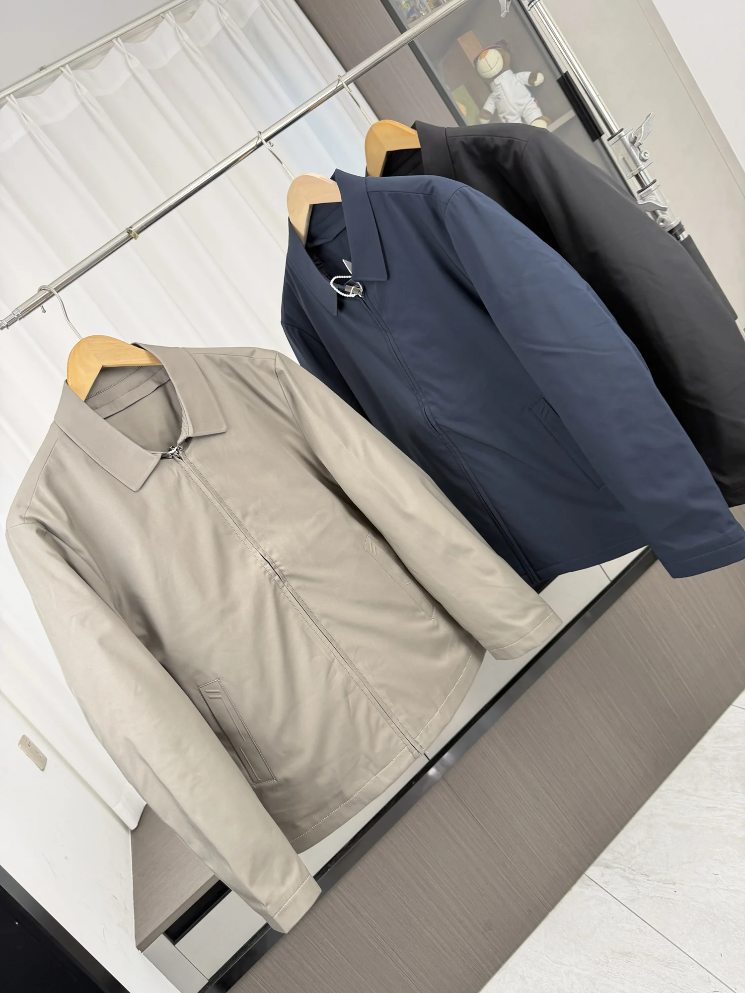 Detachable Goose down Inner! High-End Executive Style! Autumn Winter Men's Business Collar Jacket Style down Jacket