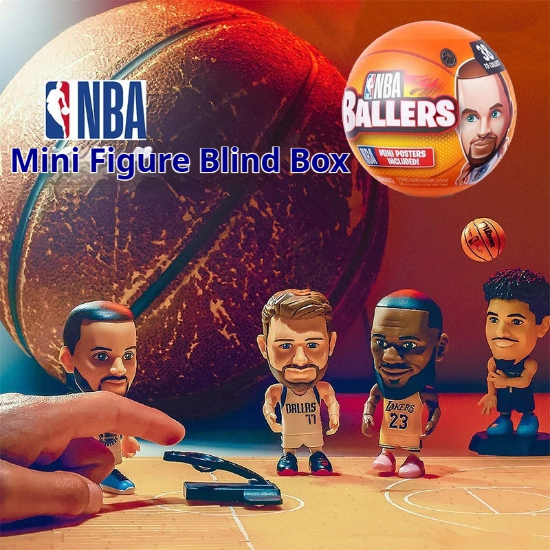 ZURU Mini Figure Blind Box Basketball Star Cartoon PVC Collectible Model Desktop Ornament Car Decor Birthday Gift For Kids Boys