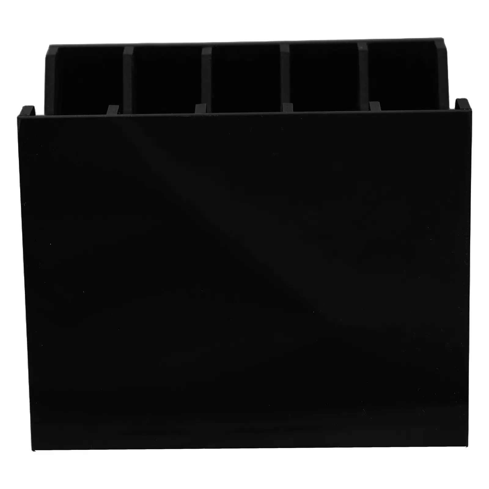 5-Slot Sleek Acrylic Desktop Phone Storage Box Organizer for Mobile Phones Office Classroom Meeting Room Desk Management