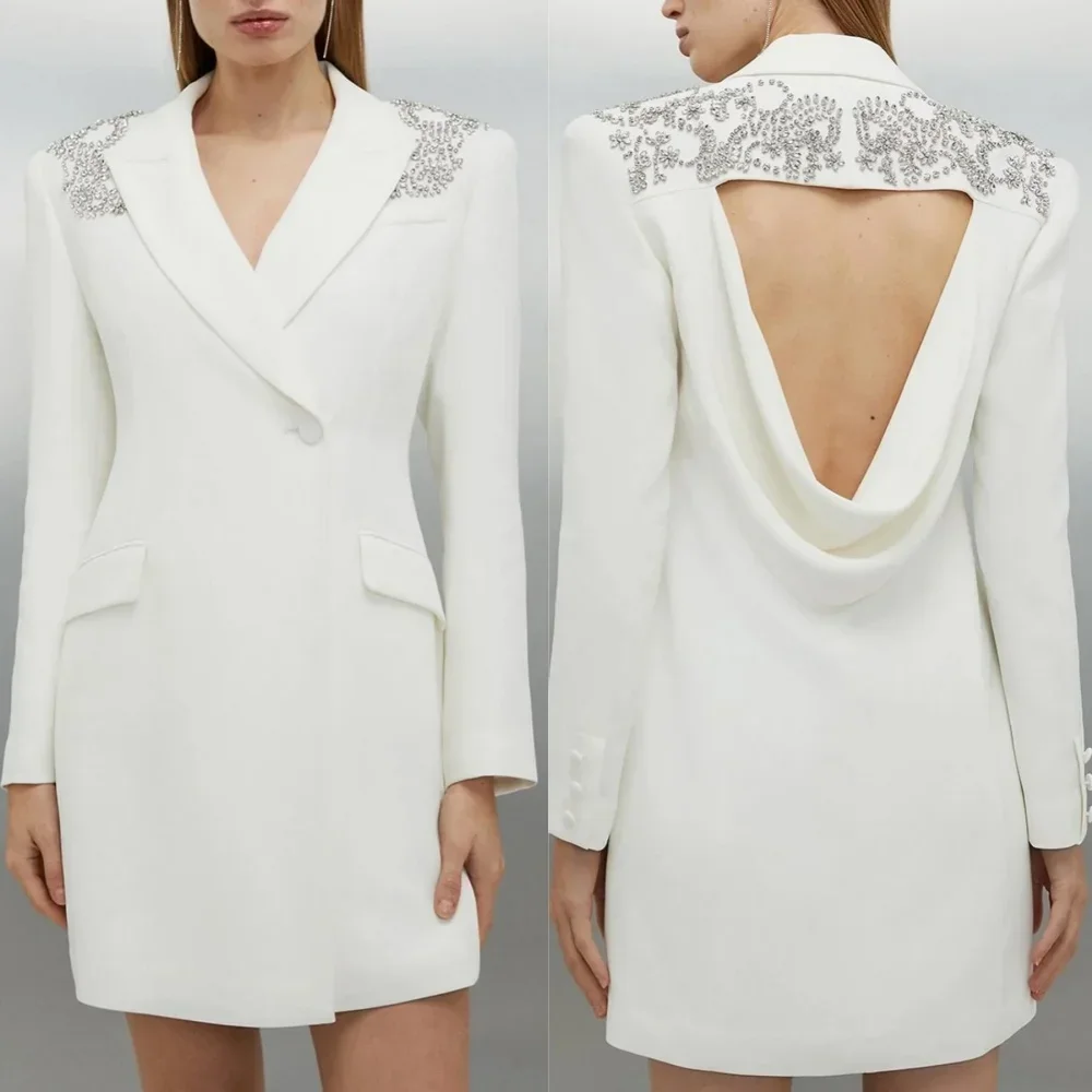 Customized Prom Gown Jersey Sequined Ruched A-line V-neck Dresses Exquisite High Quality Occasion Formal Party Dress for Women