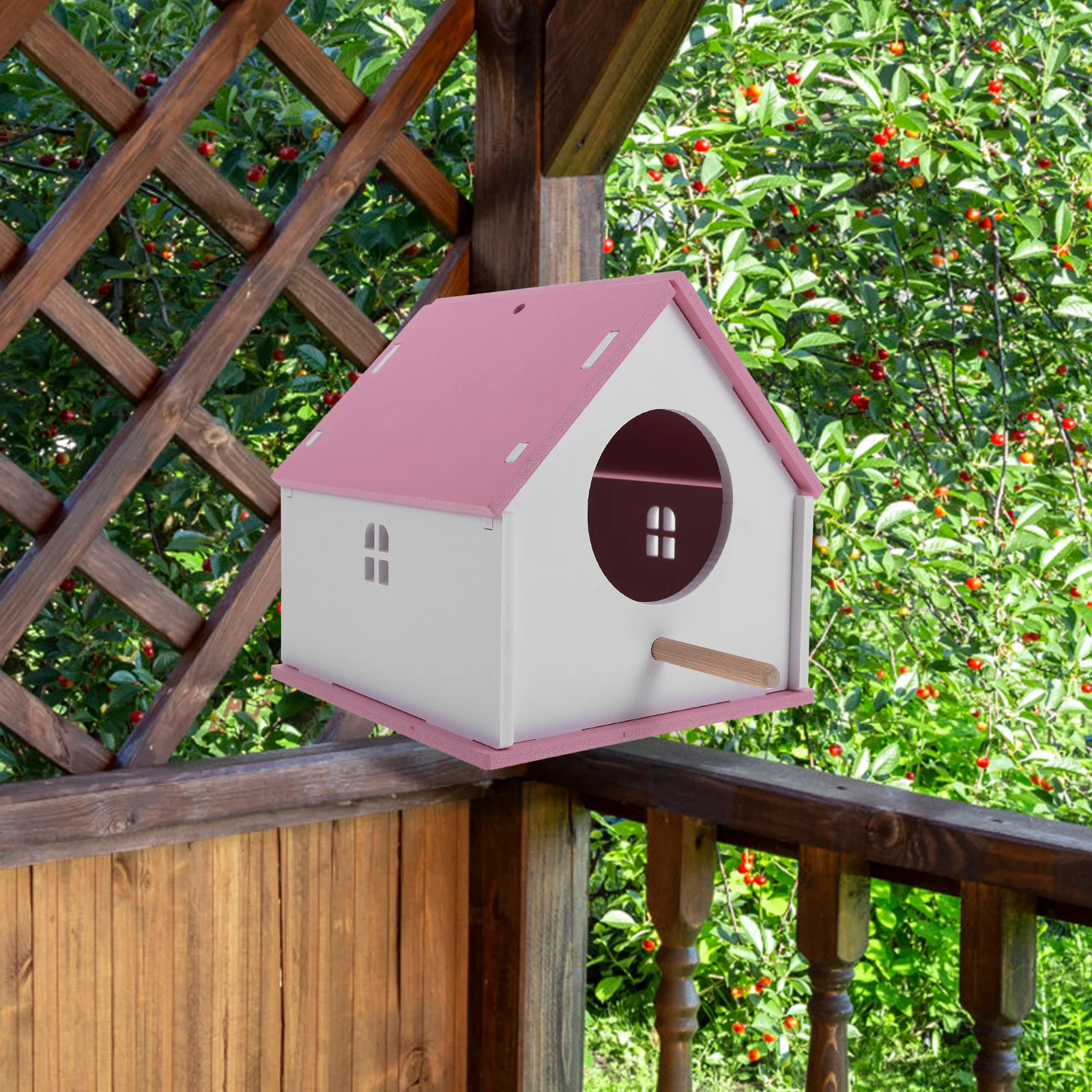 

Parrot Nest Outdoor Bird Weather Resistant Lightweight Durable Hanging Bird Feeding Garden Decor Pet Cage