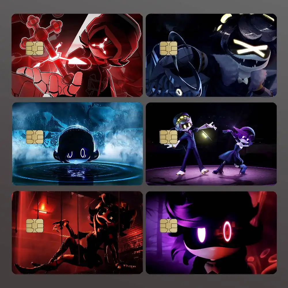 Game M-Murder D-Drones Credit Skin Cover Card Stickers 4PCS Film Bus Pass Front Decoration Bank Debit Waterproof