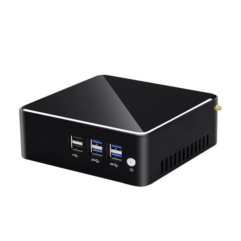 YINGCHI PC Mini Intel J4125 Core I3 4005U/5005U I5 4200U/5200U HD dan VGA Port Ganda Komputer Desktop Kantor Rumah