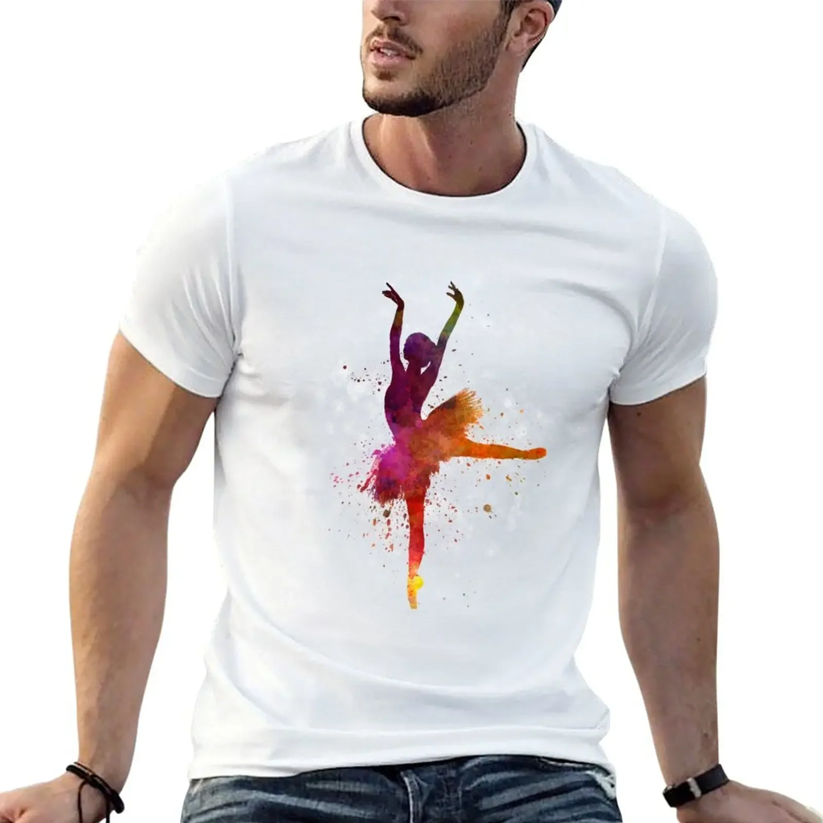 

Woman ballerina ballet dancer dancing T-Shirt man t shirt aesthetic clothes sublime oversized t shirt men 100℅ cotton