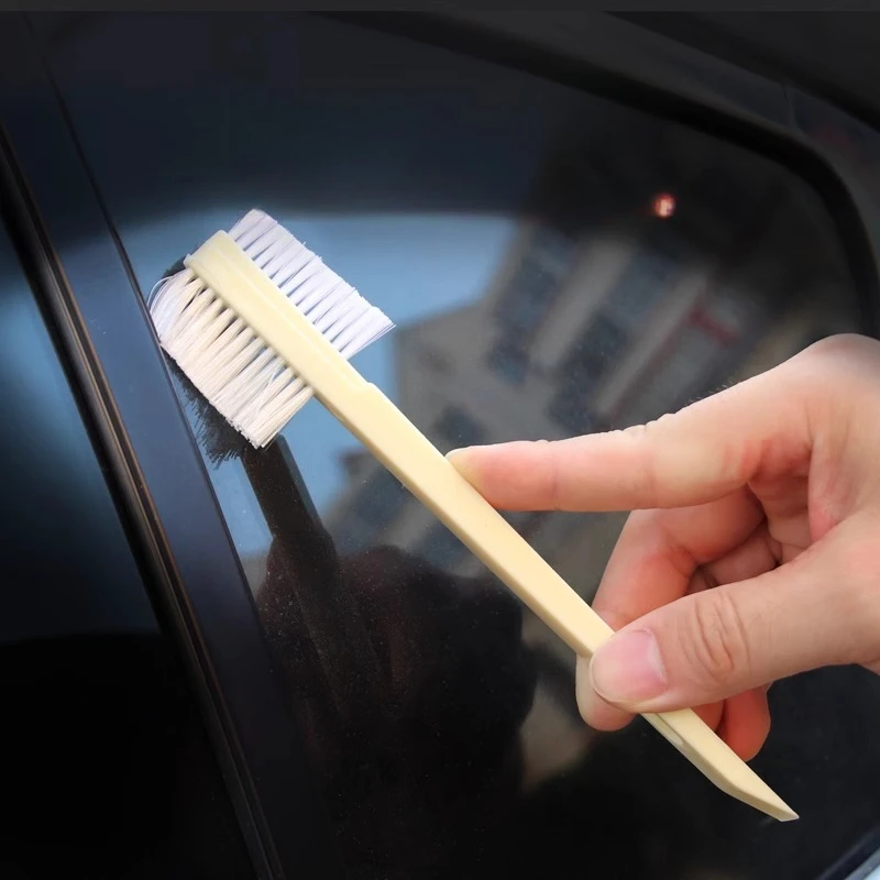 Car Head Brush Engine Degreasing Brush Fine Washing Edge Gap Beauty Interior Detail Cleaning Groove Brush Tools Car Tools