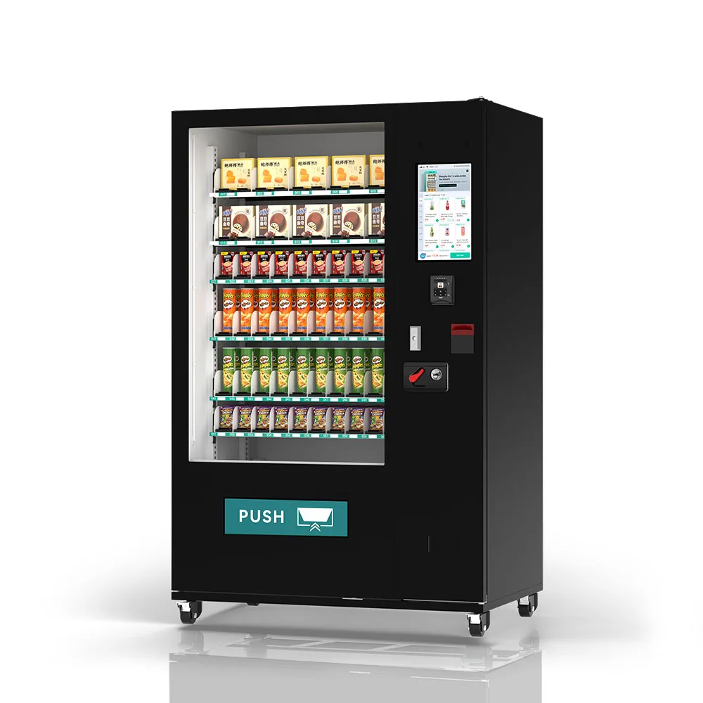 FOODLINE Fully Detachable Combo Vending Machine All Food Grade Stainless Steel Trays Deep Clean Retail Unit