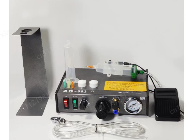 Semi-Automatic AD-982 Glue Dispensing Controller, 220V Precision Liquid & Solder Paste Dropper for Electronics Repair