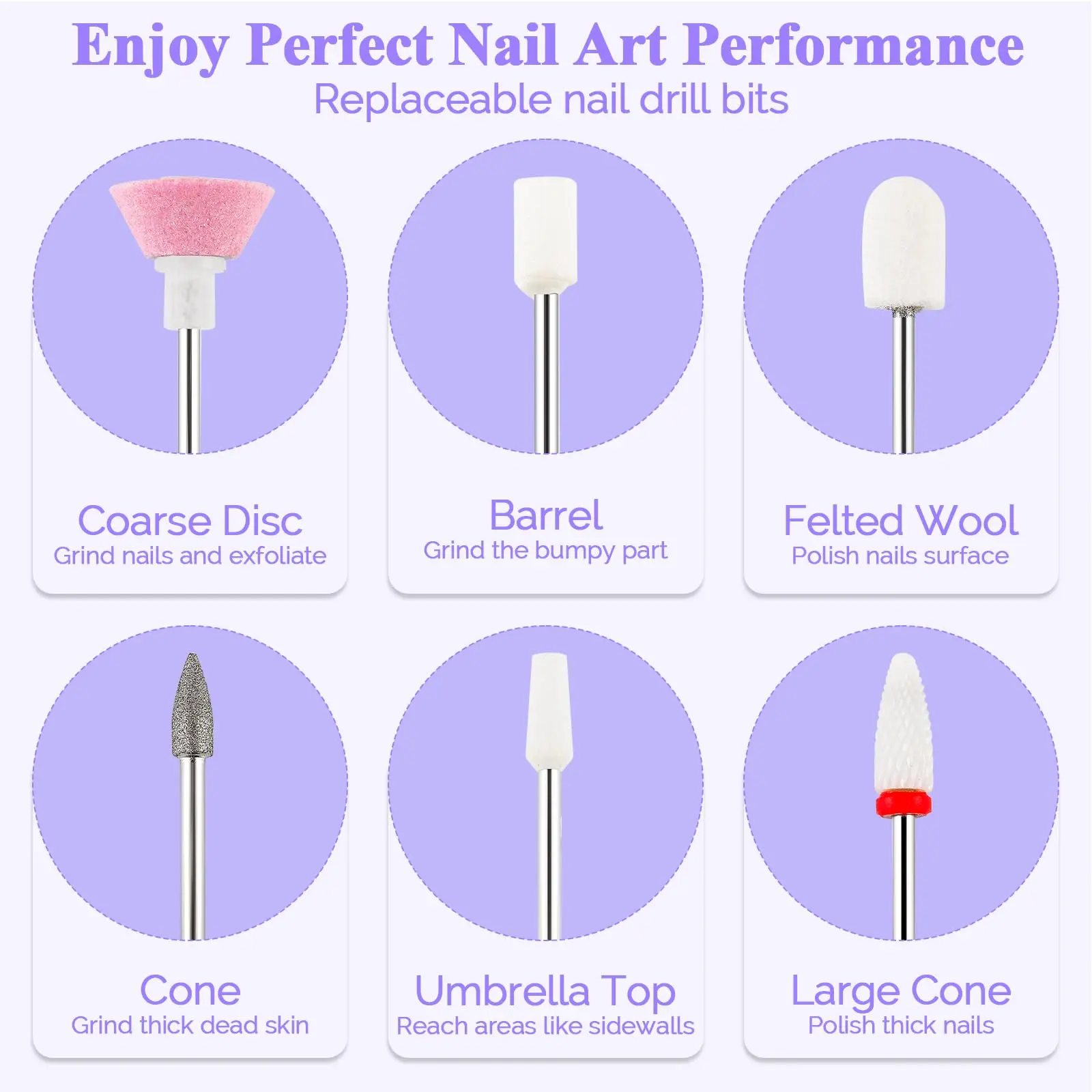 Electric nail grinder, nail polisher, portable nail polish pen, wireless polisher, small polishing pen