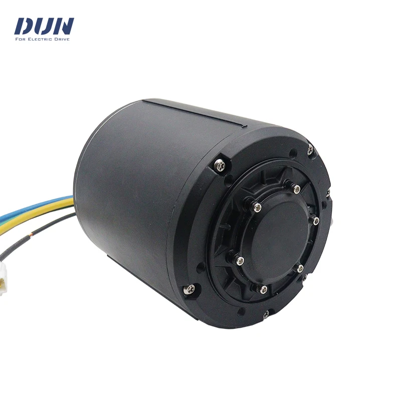 qs138 4000W Liquid Cooled 90H Peak 13KW 6500RPM Mid-Drive Pully Sprocket Motor For Light Motorcycle