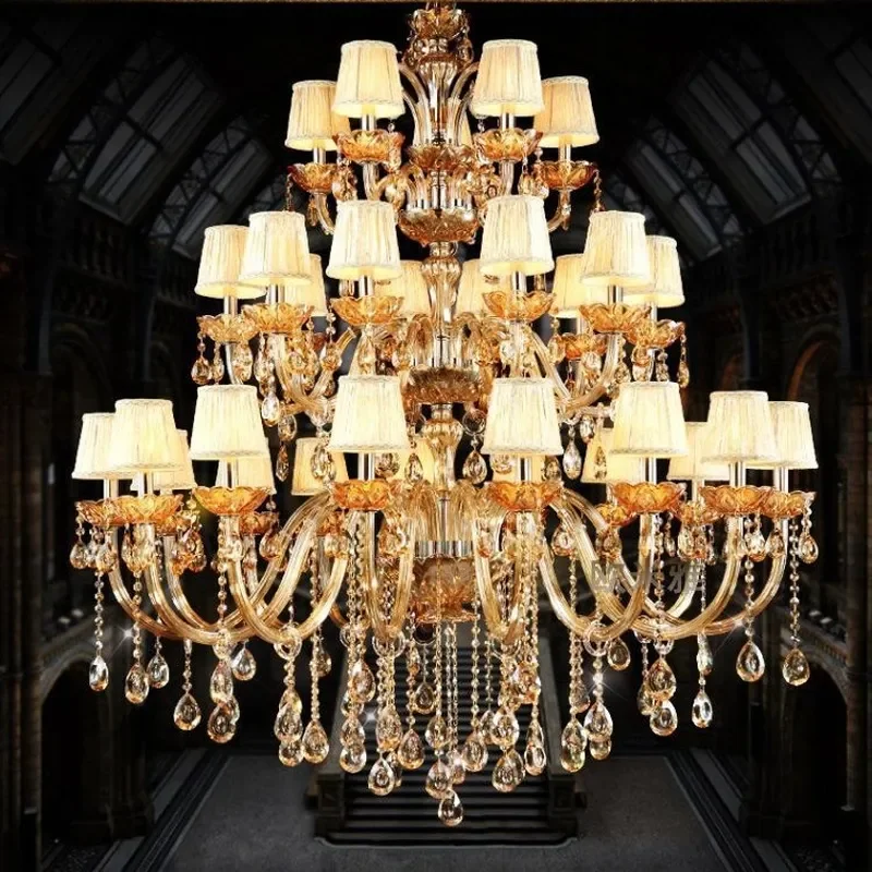 Modern Crystal Chandelier European Style Candle Light Fixture for Dining Room Bedroom Luxury Home Decor Lighting