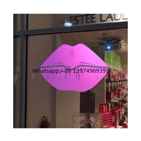 3D Holographic Display Screen Hologram Rear Projection Film for Indoor Advertising with 16:9 Format for Window Glass