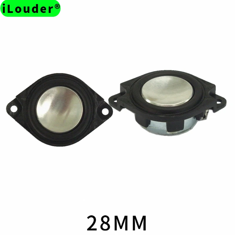Factory 1 Inch FullRange Speaker Driver RMS POWER 2W 4Ω/8Ω Mini 28mm neodymium magnet PU-dege car/home audio Speakers with Ears
