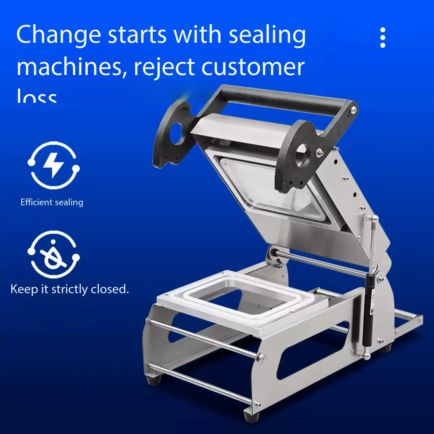 FR160E hand pressure sealing machine disposable takeaway sealing machine shopping mall packaging
