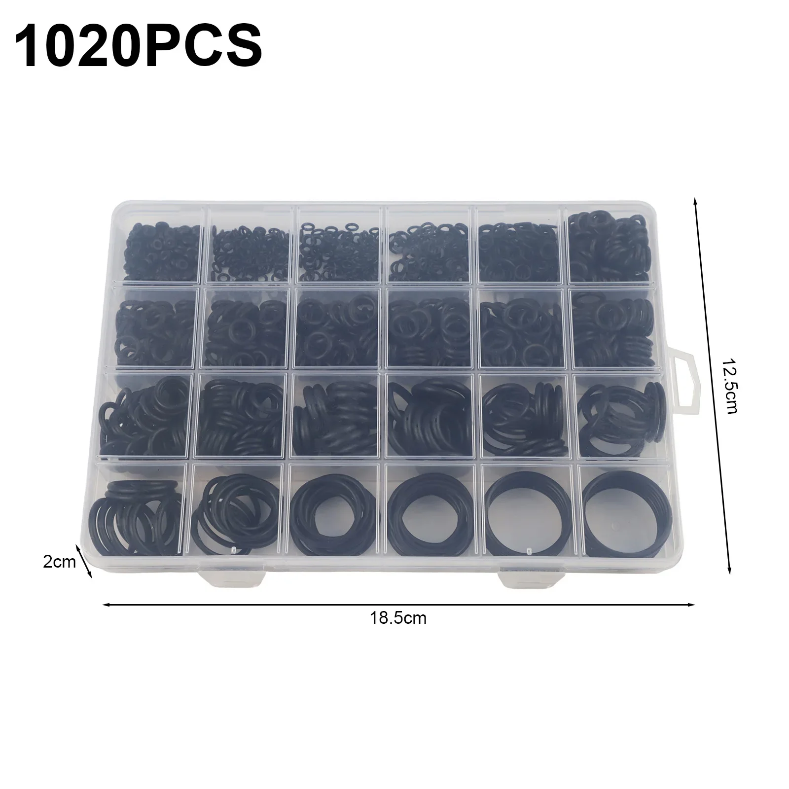 

For Car Air Conditioners Plumbing Tools O-ring Kit Black Assorted Rubber Gaskets Set Hook Tools Included Organized Assortment