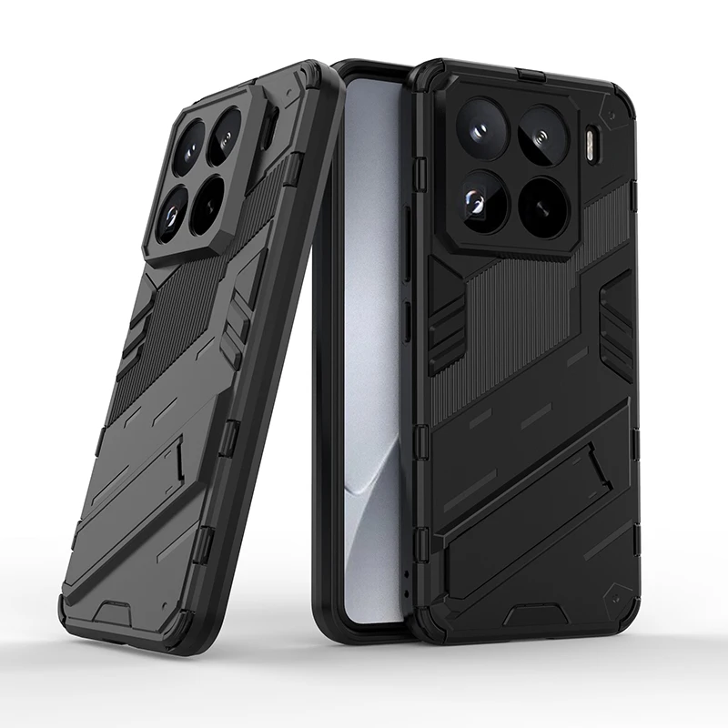 

For Xiaomi 15 Pro Case Xiaomi 15 Pro Cover Funda Coque Armor Shockproof Hard PC Holder Protective Phone Bumper Xiaomi 15 Pro