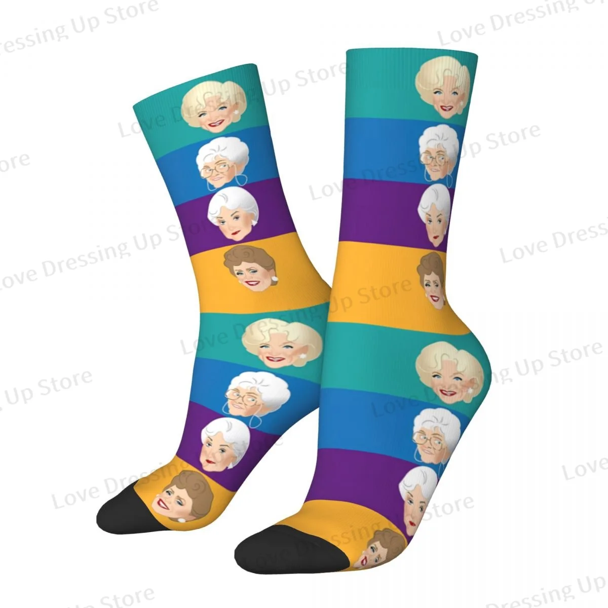 

Golden Girls Pals Confidants Men Women Socks Cycling Novelty Spring Summer Autumn Winter Stockings Gift