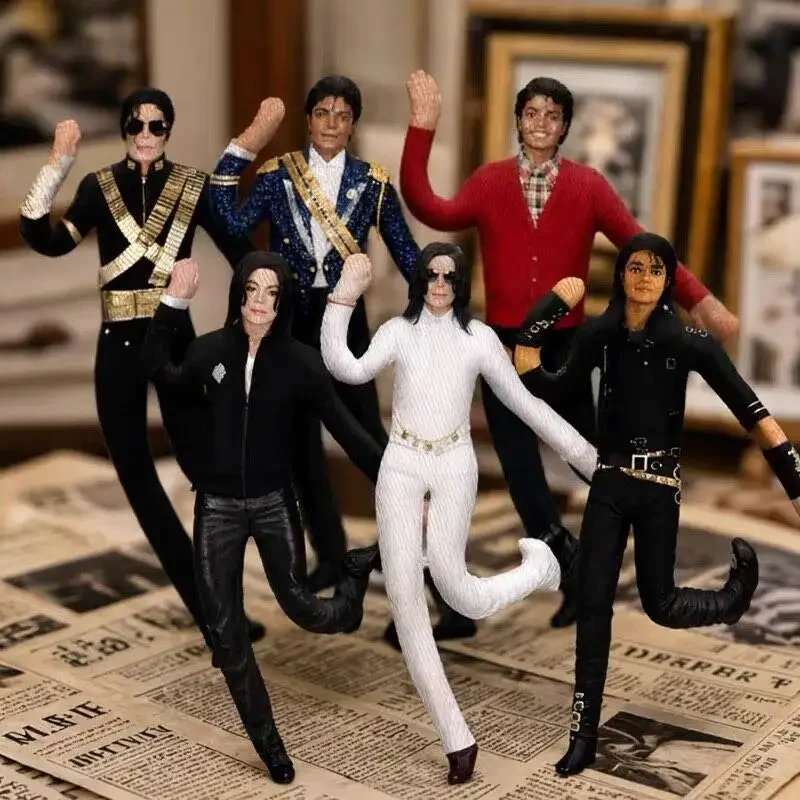 Michael Jackson Plüschpuppe mit Drahtgestell, bewegliche Gelenke, abstraktes Spielzeug, Fan-Sammlerstück, Geschenk, Heimdekoration – Detail 4
