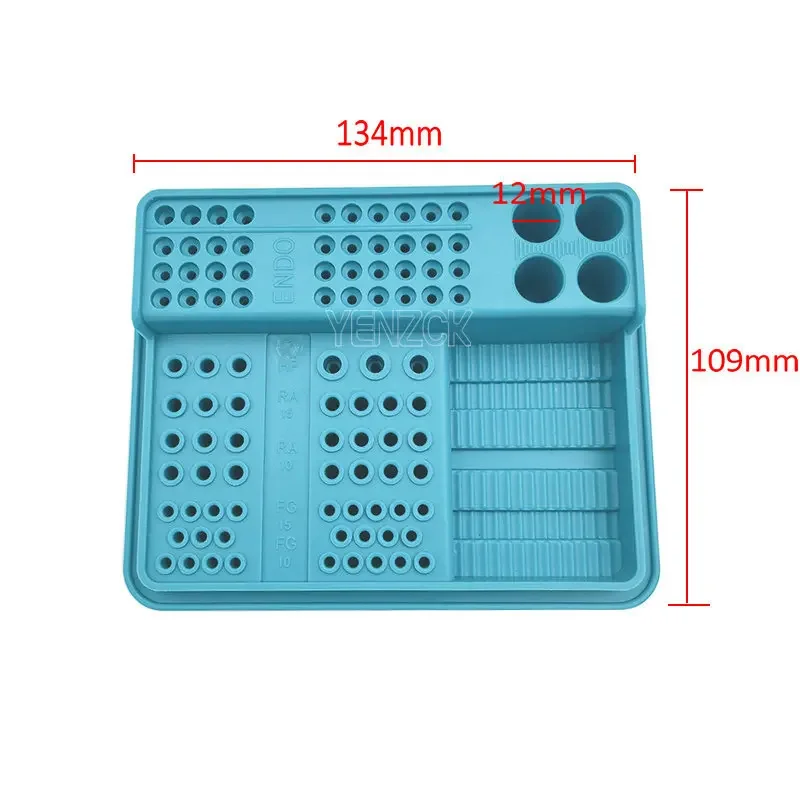 Dental Endo Box Multi-functional Placement Case Plastic Disinfection Holder for RA/FG/RA Carbide Diamond Burs