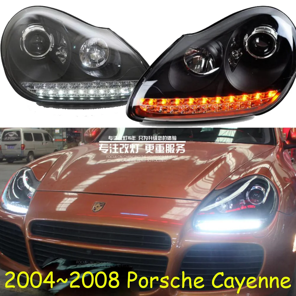 2004~2008 car bupmer head light for Porsche Cayenne headlight car accessories LED HID xenon fog for Cayenne headlamp