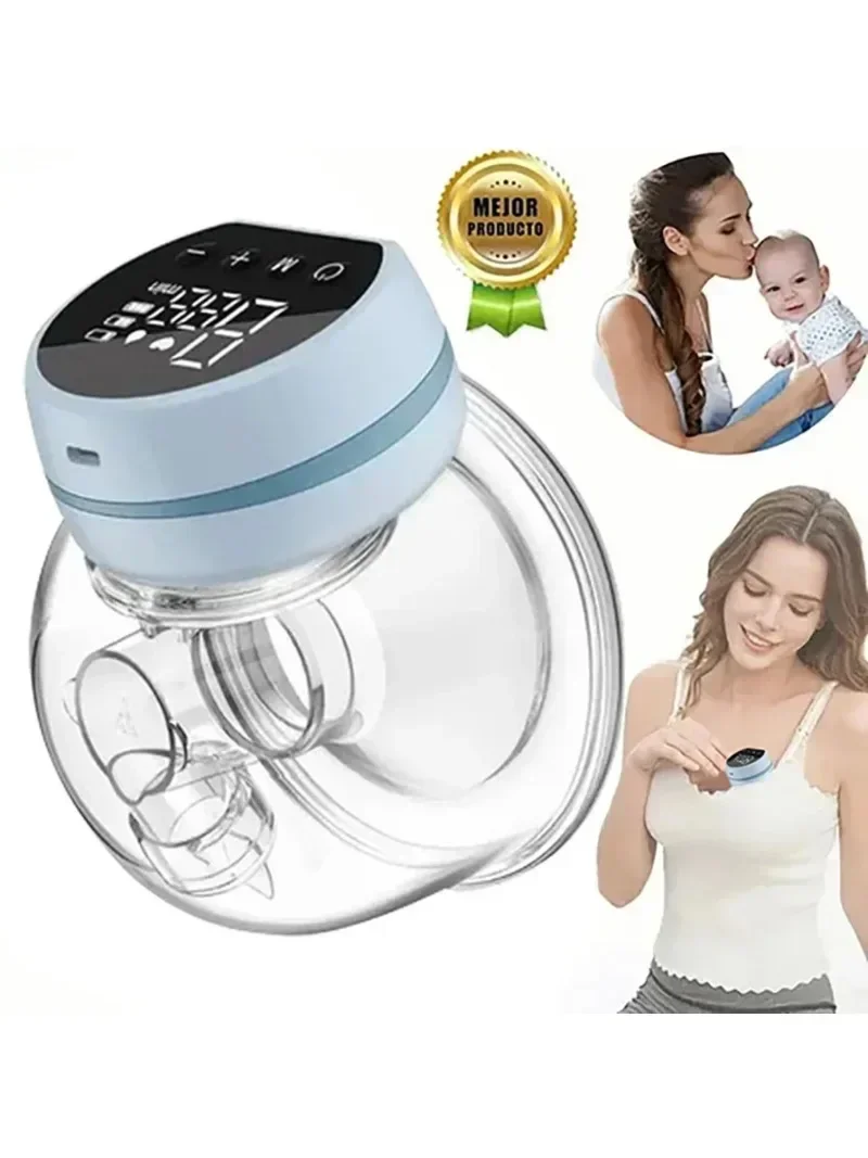 1200mAh Portable Breasmilk Pump Handsfree Electric Breast Milk Extractors BPA Free 3 Modes & 9 Levels Low Noise Powerful Suction