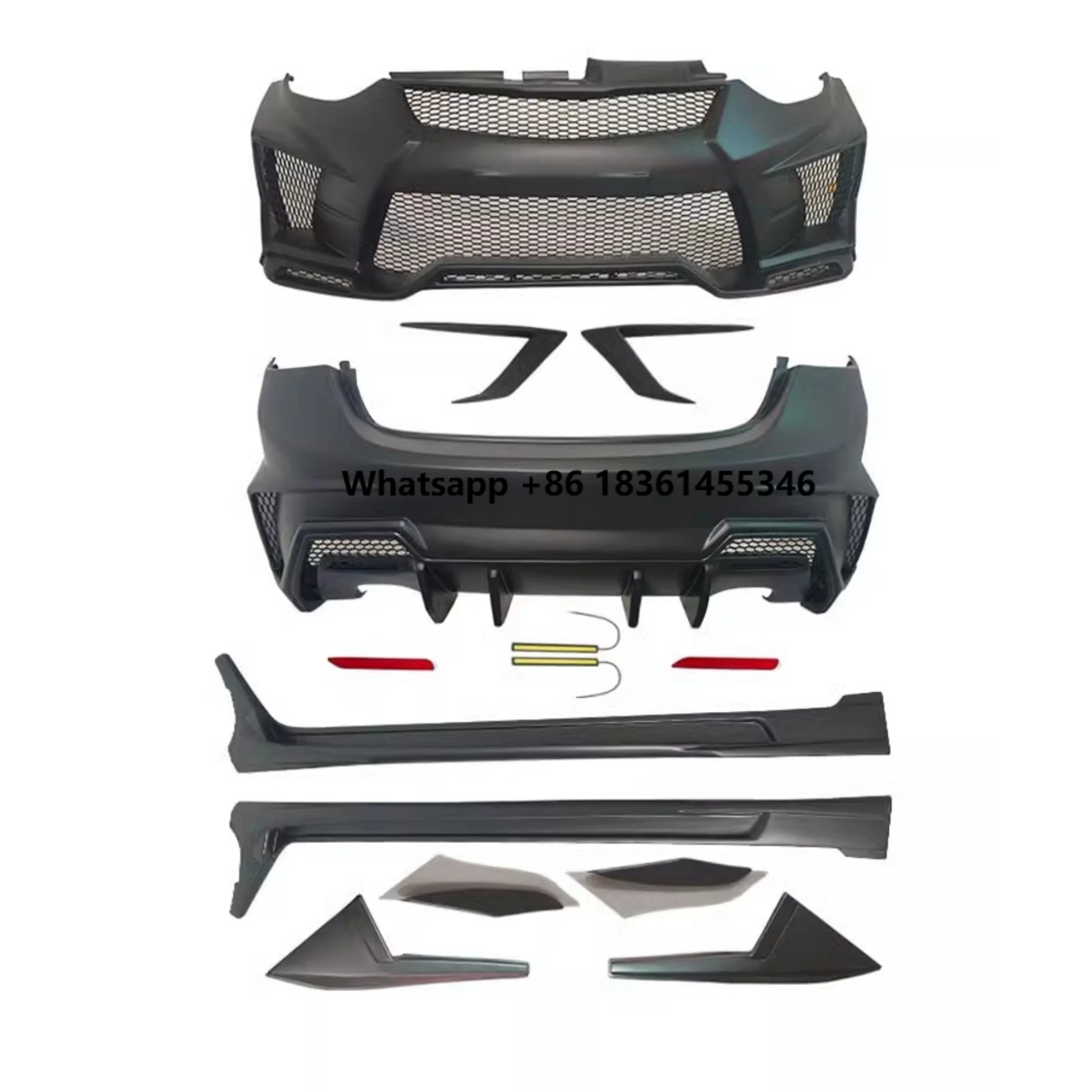 

For Elantra 2012-2016 modified Surround Front bumper Rear bumper Side skirt assembly Door panel Car Accessories Body Kit