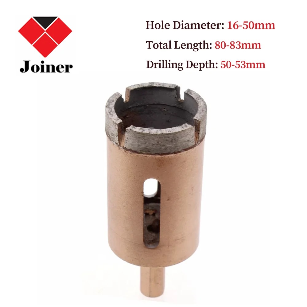 16-50mm Sintered Diamond Hole Saw Cutter Core Drill Bit Masonry Drilling Bits Tools for Stone Marble Granite Porcelain Tile