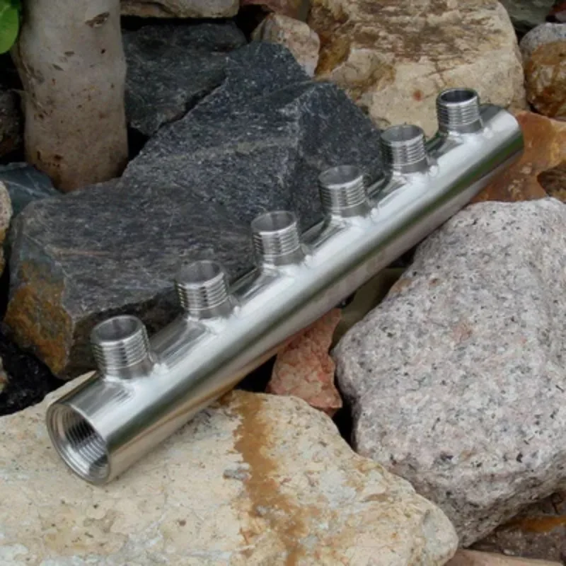 

304 Stainless Steel Tap Water Branch G3/4" G1/2" 2-8 Port Water Manifold Distributor Sanitary Accessories Floor Heating System