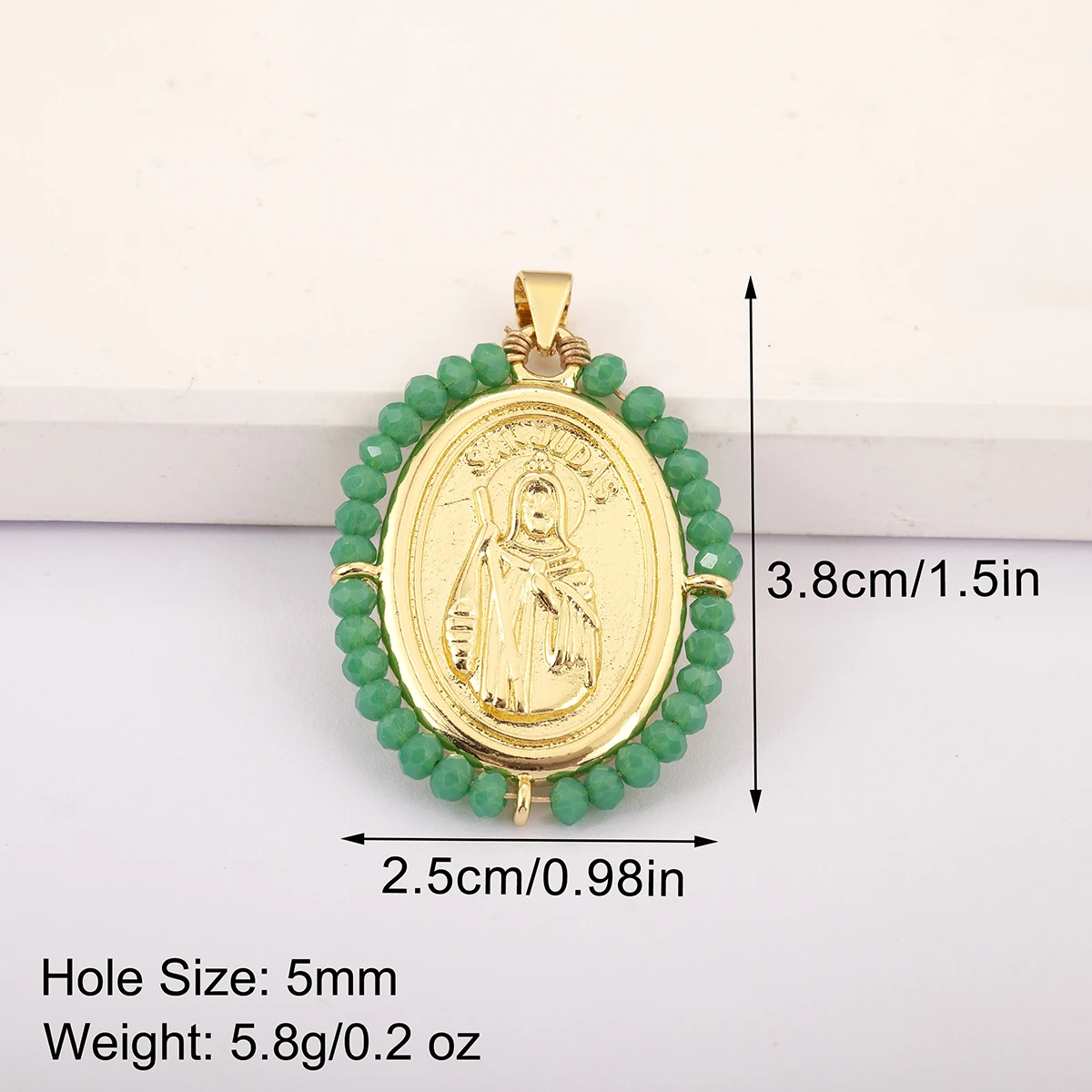 จี้รูปวงรีสไตล์เรโทรลายพระอาทิ - Women Juda Accessories บทวิจารณ์และราคา