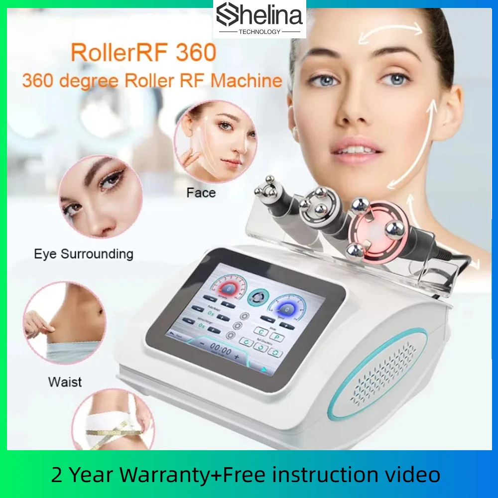 

Bodyslim skin tightening led light roller 360 rotating roll rf machine radio frequency equipment beauty instrument home use