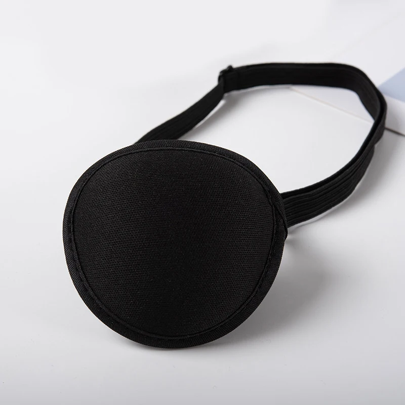 Eyepatch One Eye Washable Adjustable Concave Eye Patch Kid Pirate Cosplay Costume Pirate Eye Patch Unisex Black Single Eye Patch