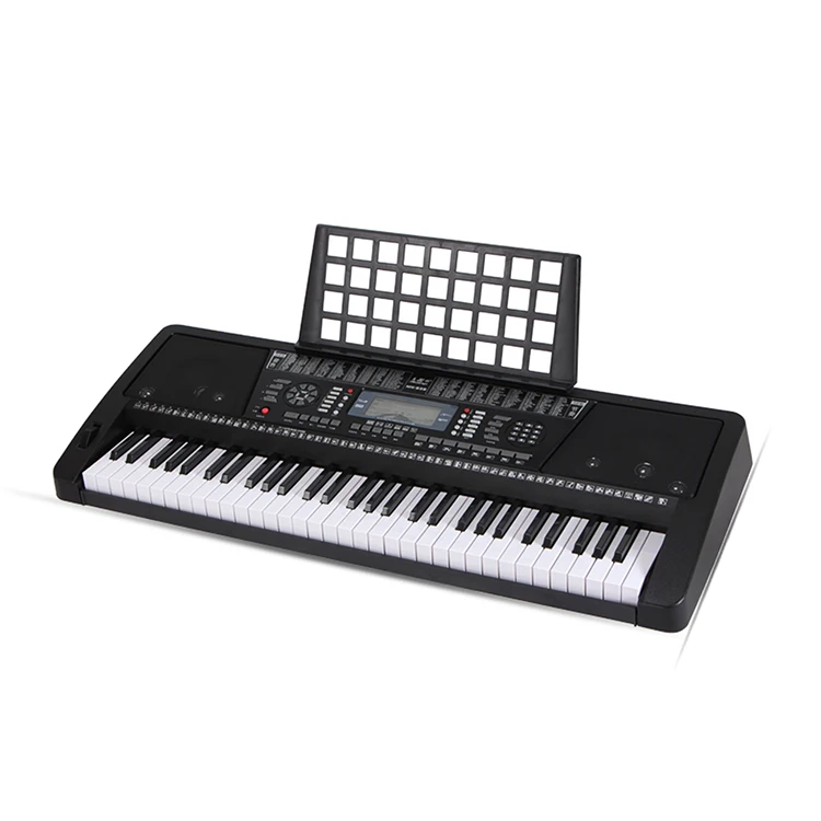 

Hooqu Cheap Wholesale Professional 61 Keys LCD Electronic Keyboard Piano with Touch Function MIDI Output
