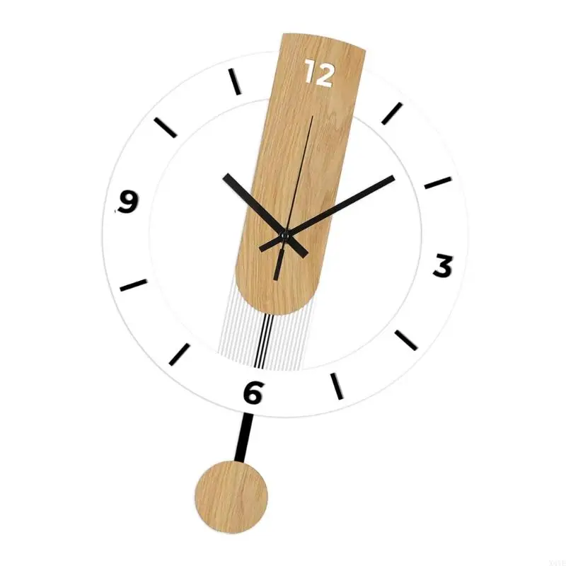 

X4YE Creative Grains Wall Clock Quiet Mechanism Modern Homes Office Decors Gift