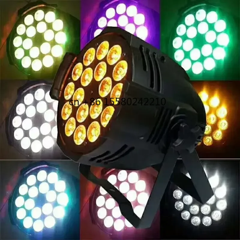 18LED RGBW Stage Par Light DMX512 Control with Excellent Light Source Visual Engine for Theaters and Large Bars