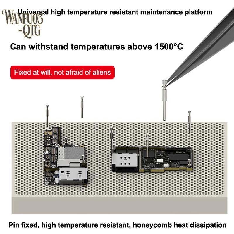 

18Kinds Universal High-Temperature Resistant Maintenance Platform PCB Chip IC Repair Pin Fixing Table Mobile Phone Repair Tools