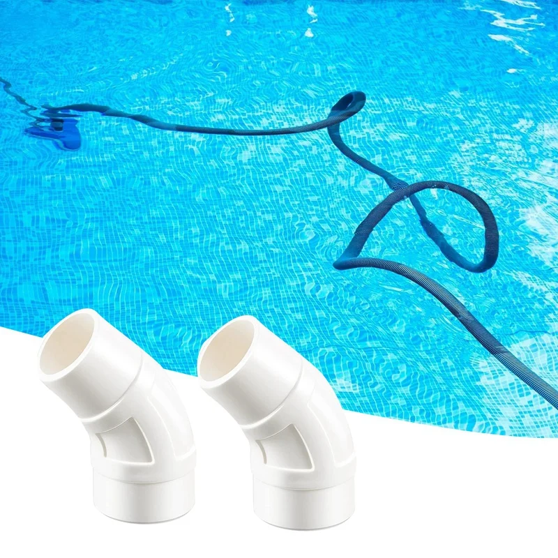 2 Pack Pool Cleaner 45 Degree Elbow W70244 Replacement For Zodiac Baracuda G2 G3 G4 Pool Cleaners Durable Easy Install