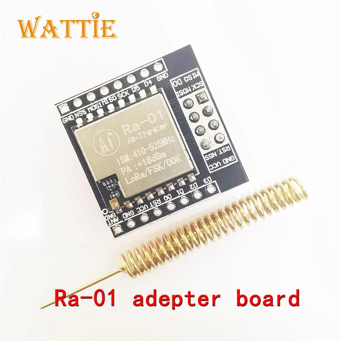 ra 01 adepter board SX1278 Ra-01 Ra-02  Lora radio frequency data transmission module SPI interface 433MHz antenna Antenna Ra-01