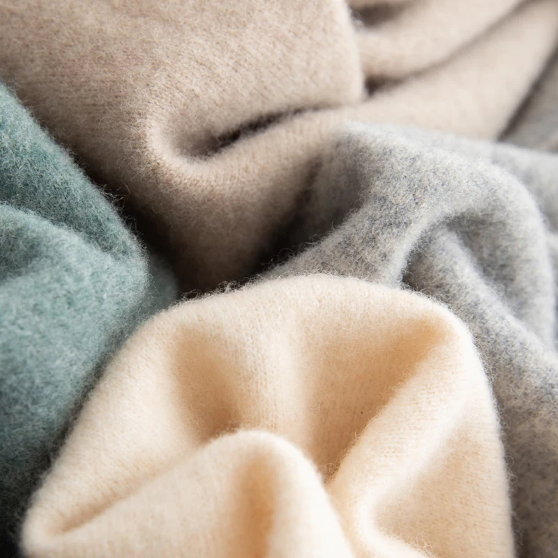 100% ميرينو رداء علوي من الصوف الرجال بولو طوق طويلة الأكمام البلوز الربيع/الخريف موضة جديدة متماسكة الأعمال سترة الكشمير المعنقة عادية #6