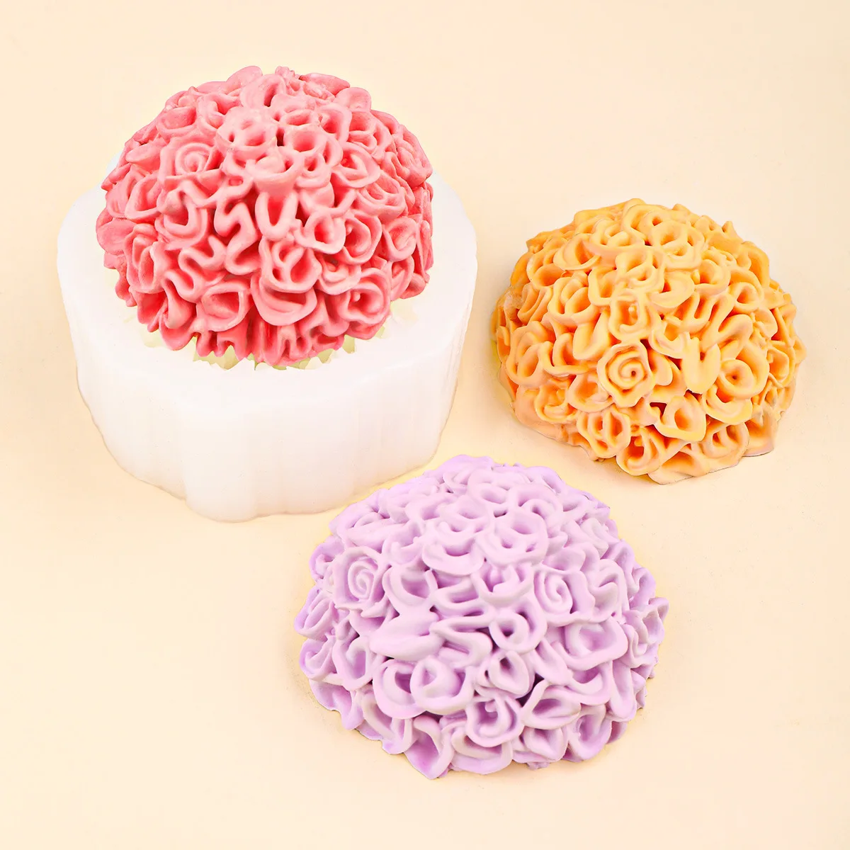 Molde de silicone de crisântemo, faça você mesmo, gesso, aromaterapia, vela, dia dos mortos, calêndula, ornamento, decoração de casa