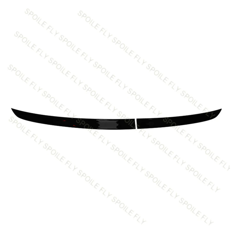 High Quality ABS For VW Volkswagen Caddy Mk5 2020 2021 2022 2023 2Pcs Car Rear Roof Wing Spoiler Glossy Black Carbon Fiber Look