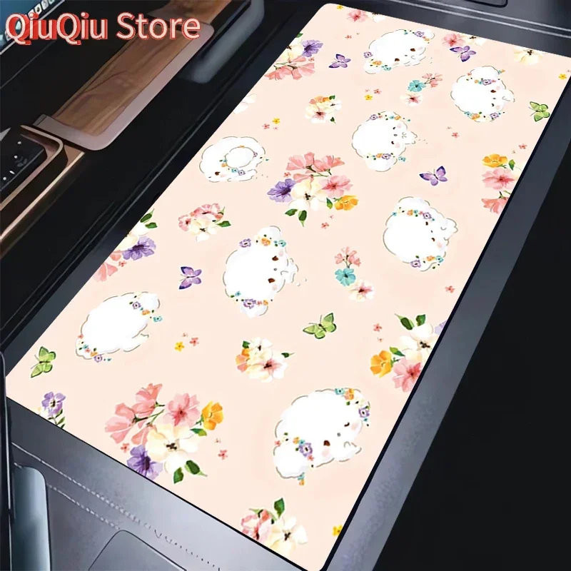 Mouse Pad PC Cartoon Flower C-cogimyun Pattern Mousepad Laptop HD Print Cute Anime Desktop Mouse Mat Kawaii Gaming Keyboard Pad