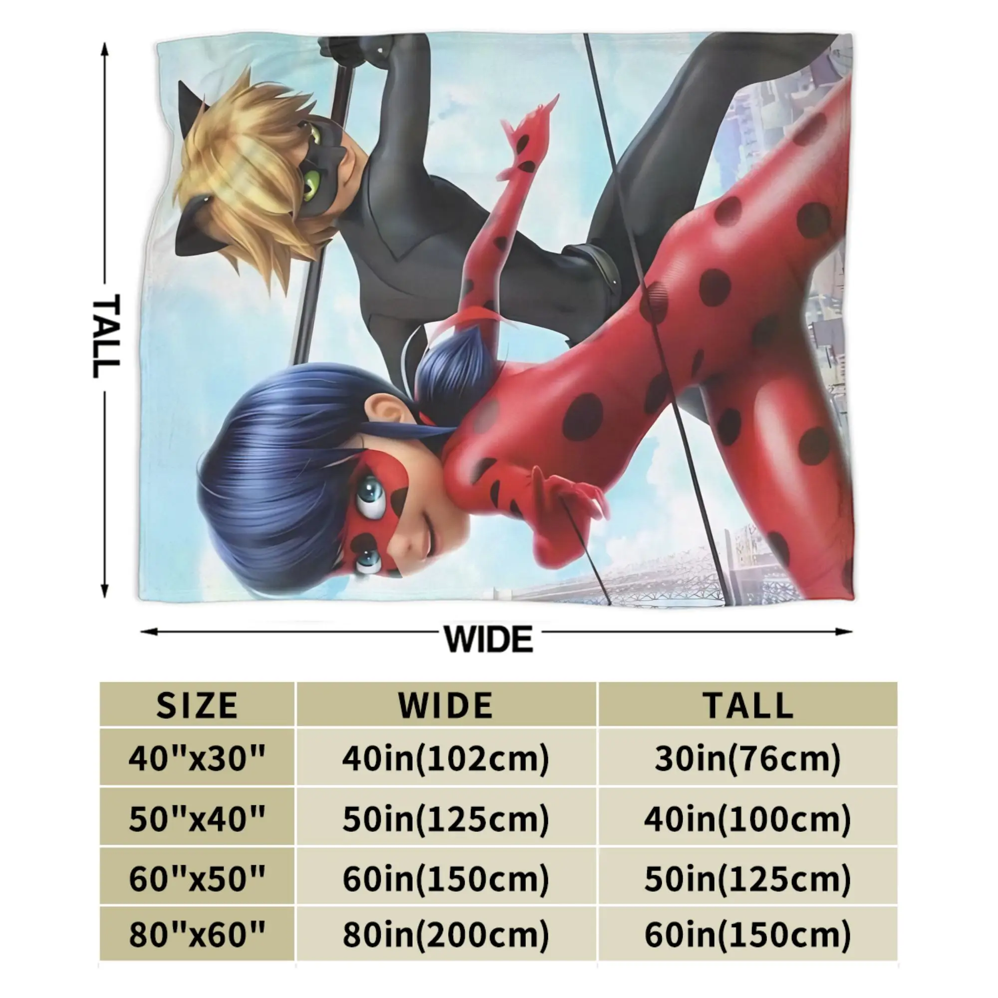 M-الخنفساء المعجزة الكرتون بطانية مطبوعة للرجال النساء الترا لينة رمي البطانيات للأريكة 50x60 بوصة متعددة الحجم