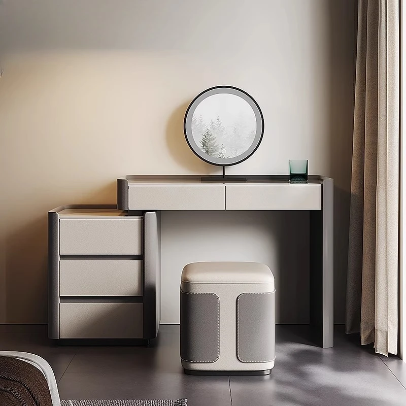 

Wood Beauty Vanity Table Bedroom Makeup Storage Drawers Luxury Cosmetics Dressing Table Women Penteadeira Lounge Suite Furniture