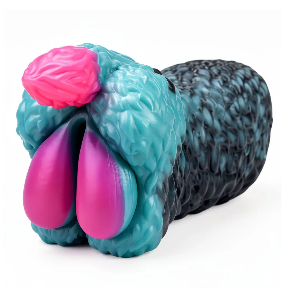 Furry Male Masturbator Ass with Tail Anime Beast Silicone Pocket Pussy Monster Heavy Labia Realistic Vagina Sex Toy for Men