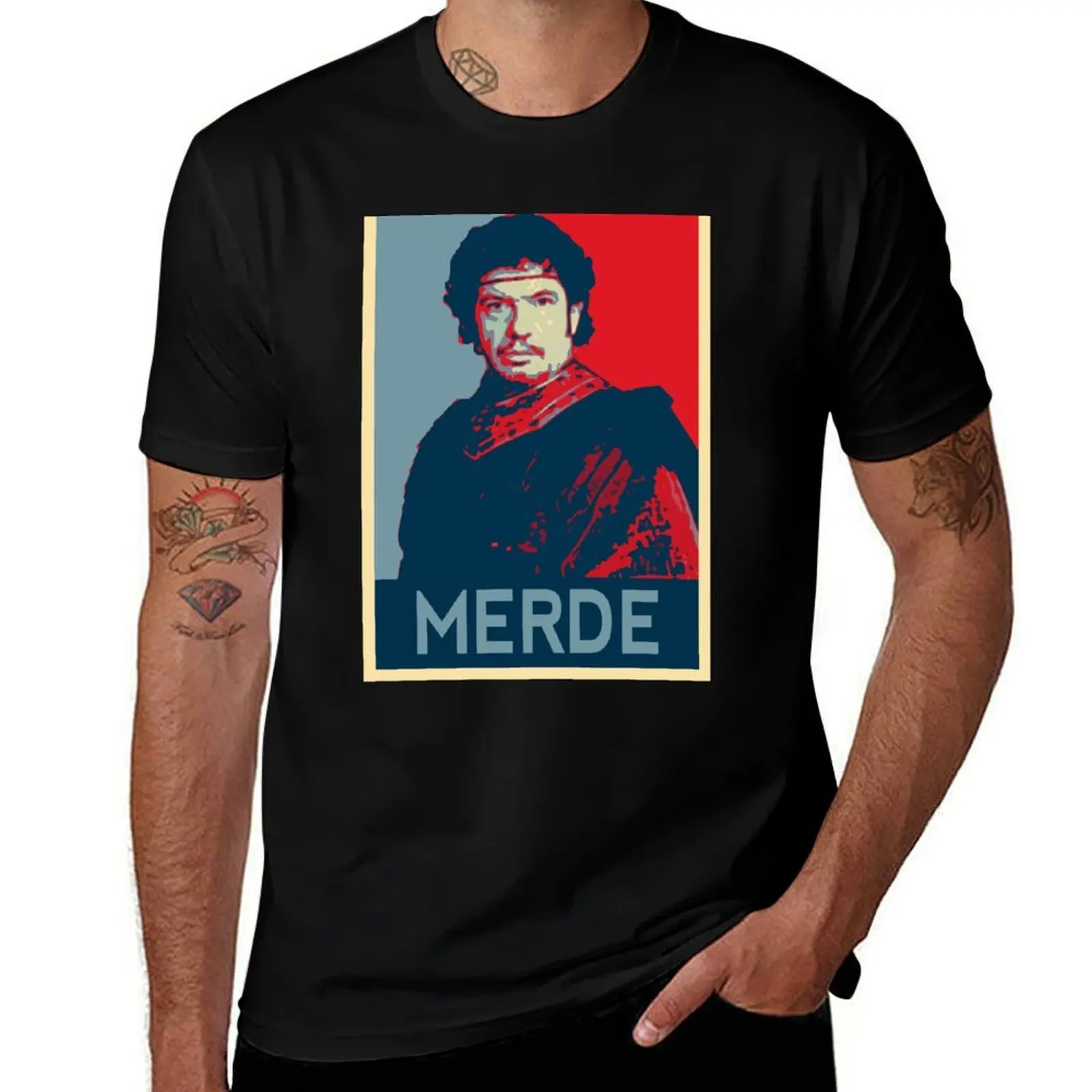 Kaamelott - Léodagan Hope Style - Merde T-Shirt Casual Trendy Short Sleeve T-Shirt