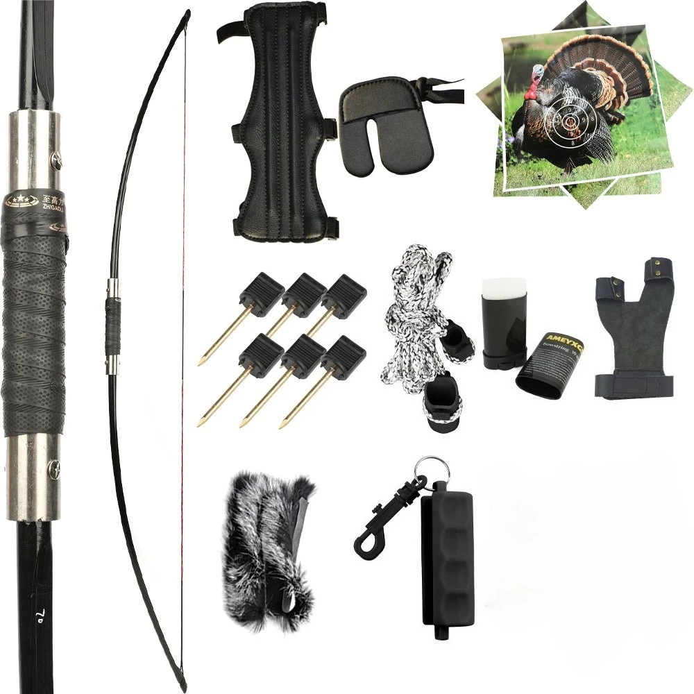 

65-дюймовый английский длинный лук, 50/60/70 фунтов, традиционный лук для стрельбы из лука, охотничий правый левый мишень для взрослых, практика