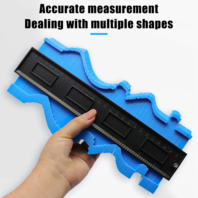 Profile Contour Gauge Line Copier Ruler Cutting Template Construction Woodworking Measuring Instrument Ceramic Tiling Tiles Tool