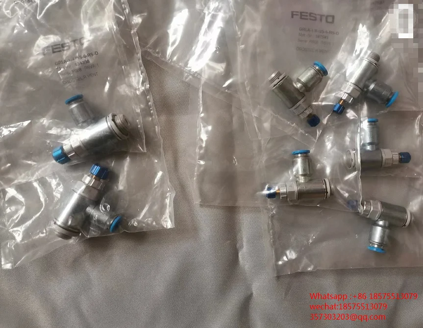 FESTO GRLA-1/4-QS-6-RS-D 534338 GRLA-1/8-QS-6-RS-D 197581 Throttle Valve