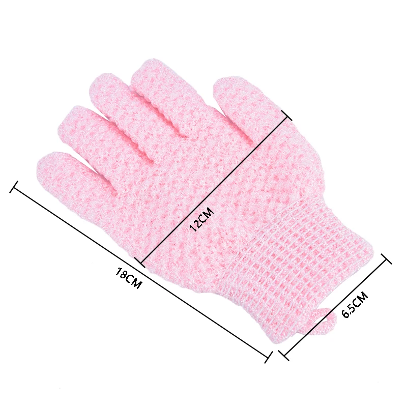 Bath Glove Bath Exfoliating Mitt Gloves For Shower Body Brush Fingers Towel Body Massage Sponge Decontamination Bath Towel