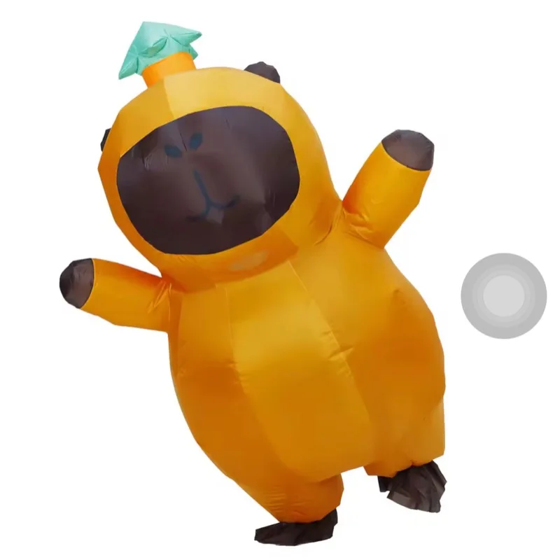 

Adult Halloween Christmas Capibara Bee Cosplay Inflatable Suit Mascot Animal Air Blow up Suit Clothes Full Body Carnival Costume