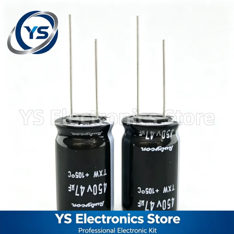 Rubycon TXW Series 450V47UF 10x12.5mm 450TXW47MEFR16X25 450V 47UF 47UF450V Electrolytic Capacitor New Original Capacitors 20%